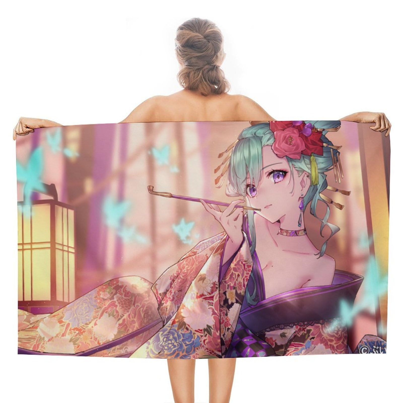 Amazon.co.jp: バスタオル Vtube 八雲べに アニメ ビーチタオル スイム